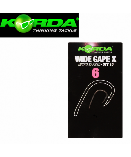 Hameçons Korda Wide Gape X Par 10