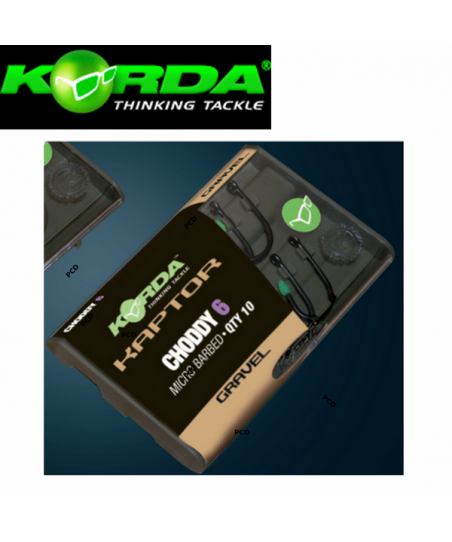 Hameçons Korda Kaptor Choddy Gravel Par 10