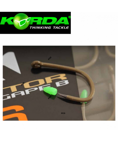 Hameçons Korda Kaptor Wide Gape B Weed Par 10