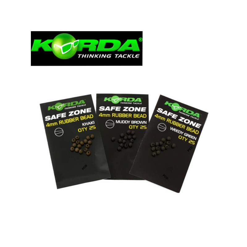 Perles Caoutchouc 4mm Korda Par 25