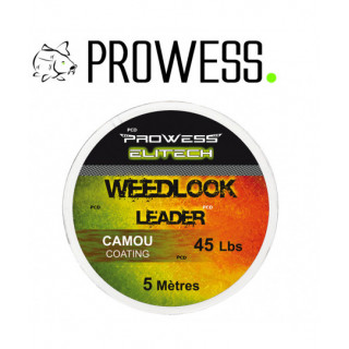 Tresse Prowess Weedlook Leader Line Elitech Brown 5M 45LBS
