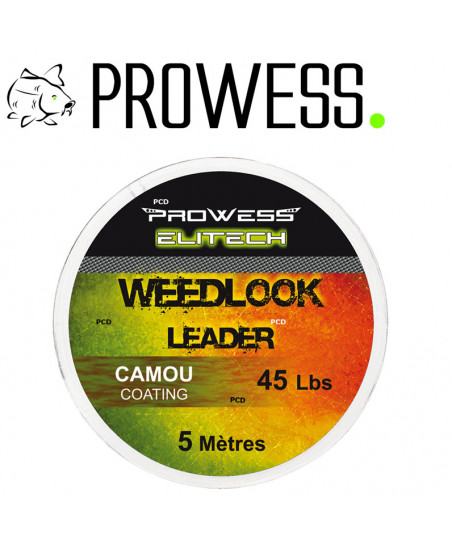 Tresse Prowess Weedlook Leader Line Elitech Brown 5M 45LBS