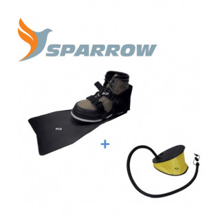 Pack Float Tube Seven Bass Def Camo Blanc + Pompe + Palmes