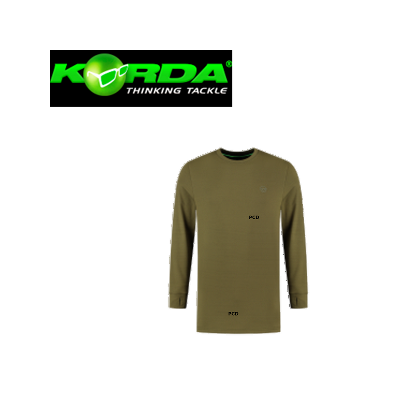 T-Shirt Respirant Korda Kore Thermal Long Sleeve Shirts Kaki