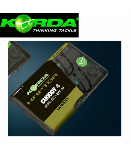 Hameçons Korda Kaptor Choddy B Vert Par 10