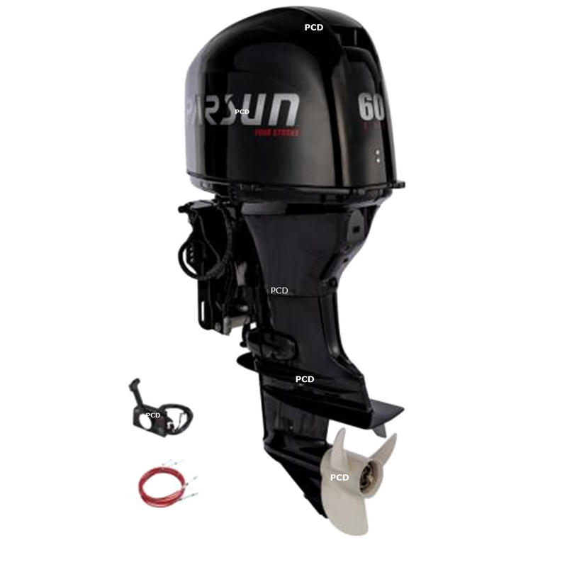 Moteur Thermique Parsun 40 Cv Arbre Long Commande A Distance Avec Trim Et Tilt Electriques