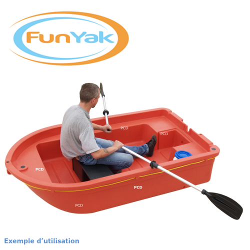 Barque Fun Yak Telline 2m15 + Avirons