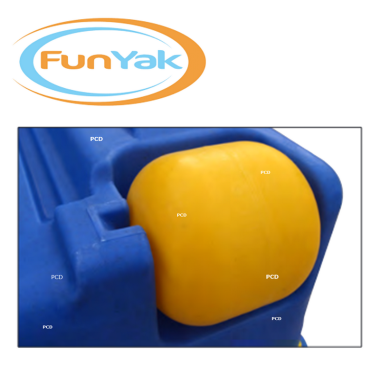 Barque Fun Yak Telline 2m15 + Avirons