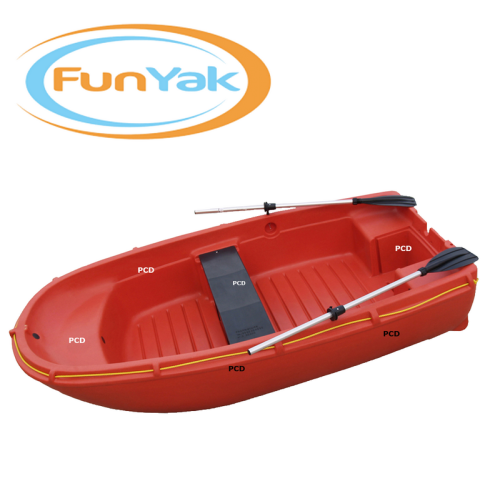 Barque Fun Yak Coralline 2m50 + Avirons