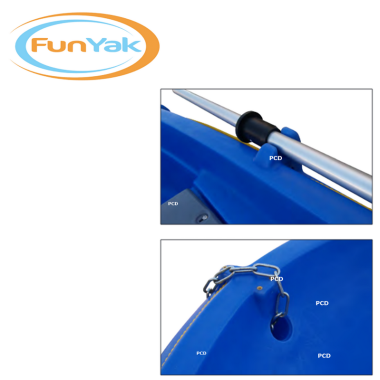 Barque Fun Yak Coralline 2m50 + Avirons