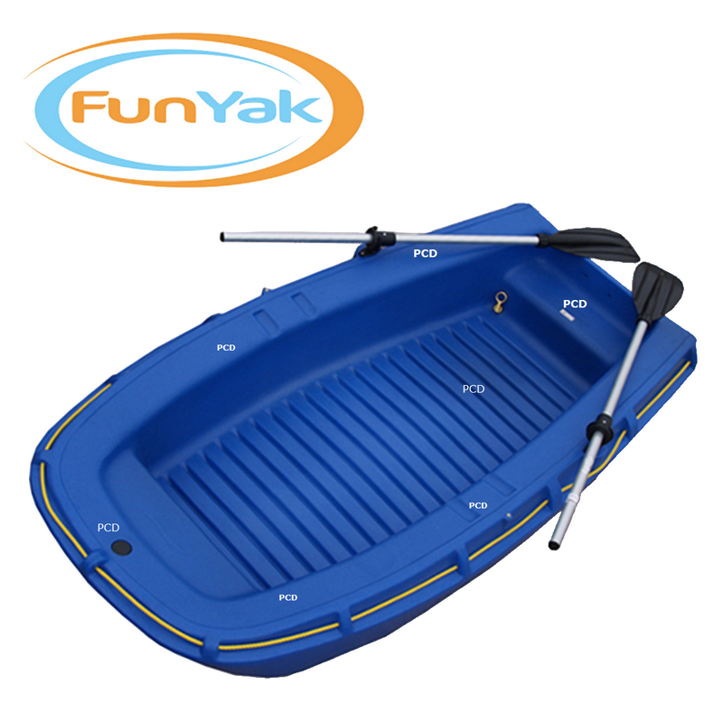 Barque Fun Yak Palourde 2m00 + Avirons