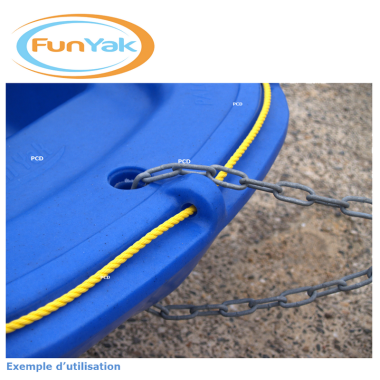 Barque Fun Yak Palourde 2m00 + Avirons