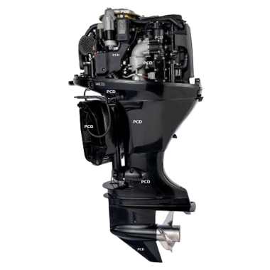 Moteur Thermique Parsun 115 Cv Commande A Distance Avec Trim Et Tilt Electriques