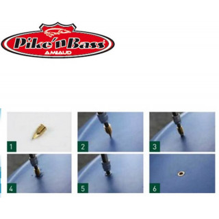 Inserts Laiton Auto Perçants M8 Pike'n Bass Par 4