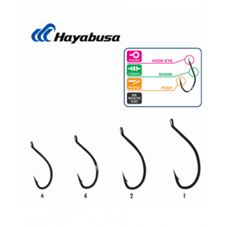 Hameçons Hayabusa Carpe W-1...