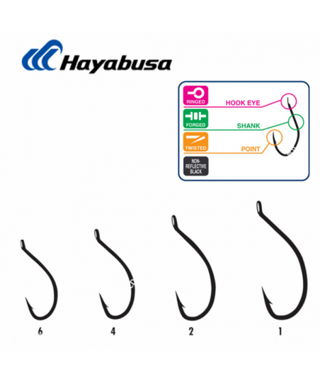 Hameçons Hayabusa Carpe W-1...