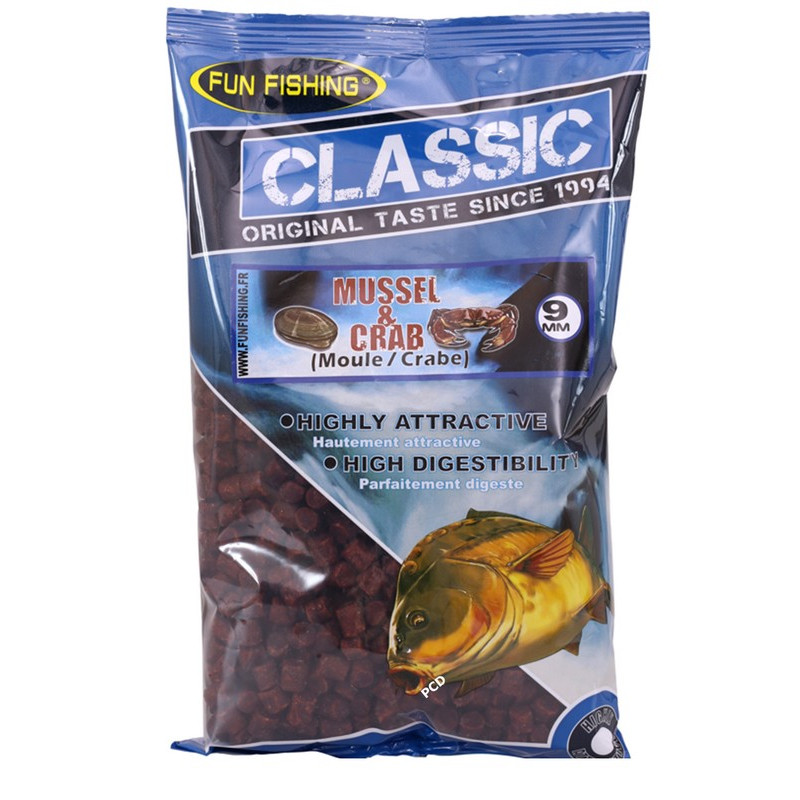 Pellets d'Amorçage Fun Fishing Classic 9MM 700G
