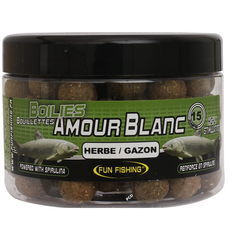 Bouillettes Flottantes Fun Fishing 250G Herbe/Gazon Amour Blanc
