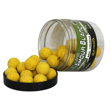 Bouillettes Flottantes Fun Fishing 60G Maïs/CHenevis Amour Blanc Pop Ups