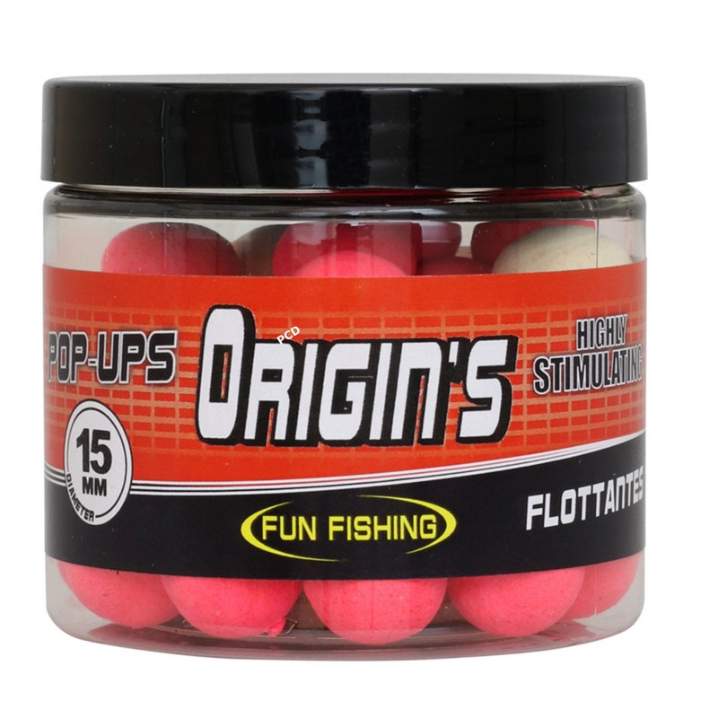 Bouillettes Flottantes Fun Fishing Pop Ups Origin's 60G