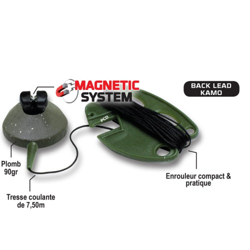 Back Lead Fun Fishing Magnetic Back Lead Kamo 90G