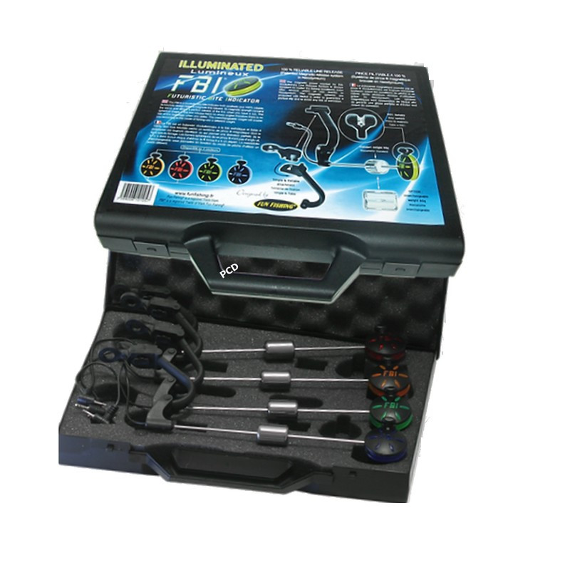 Coffret 4 Ecureuils Bleus Lumineux FBI Fun Fishing Swingers