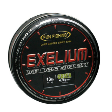 Monofilament Fun Fishing Exelium 1000M Vert