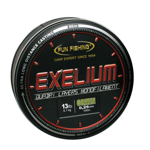 Monofilament Fun Fishing Exelium 1000M Vert