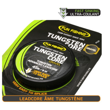 Leadcore Tungstène Fun Fishing 8M Gravel