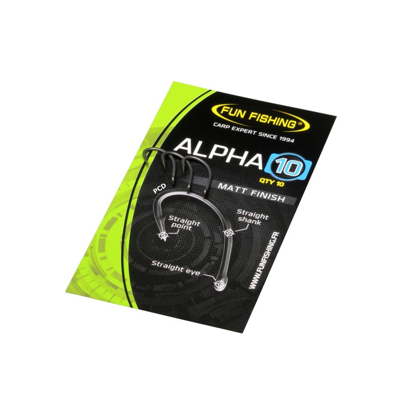 Hameçons Téflonnés Fun Fishing Alpha Séries Par 10