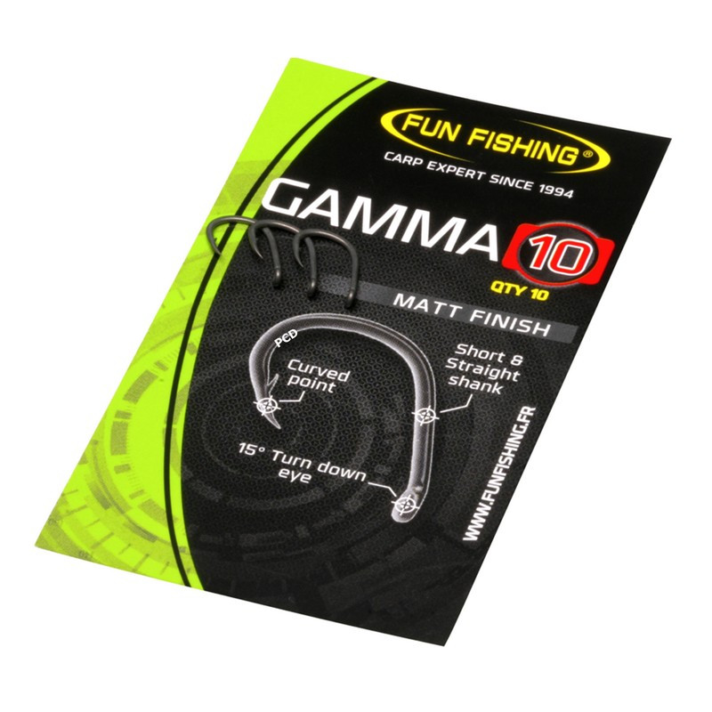 Hameçons Téflonnés Fun Fishing Gamma Séries Par 10