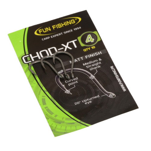 Hameçons Téflonnés Fun Fishing Chod-Xt Séries Par 10