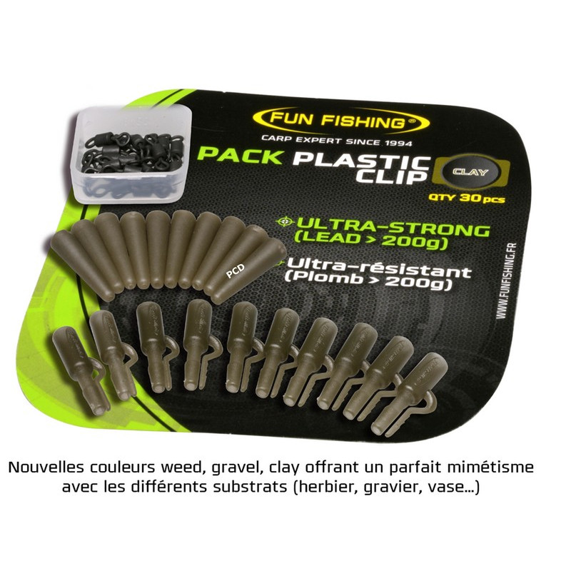 Pack Plastic Clip Fun Fishing Par 10