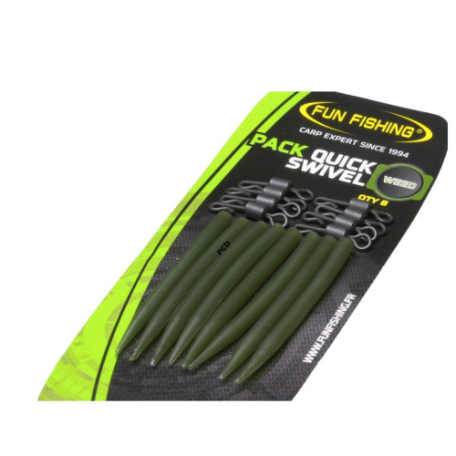 Pack Quick Swivel & Sleeves Fun Fishing Par 8