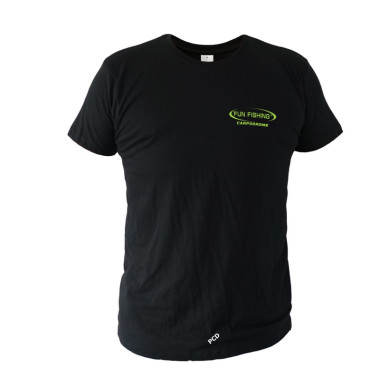Tee-Shirt Fun Fishing Noir et Vert