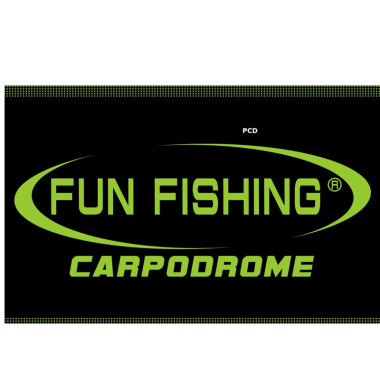 Serviette Fun Fishing Noire et Verte
