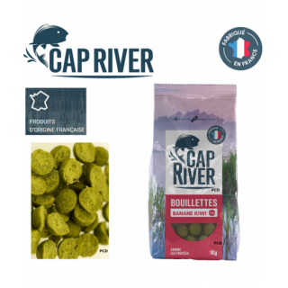 Bouillettes Amorçage Cap River Banane Kiwi 2KG500