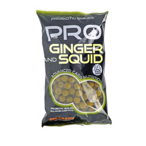 Bouillettes Starbaits Probiotic Pro Ginger Squid Bolies 800G