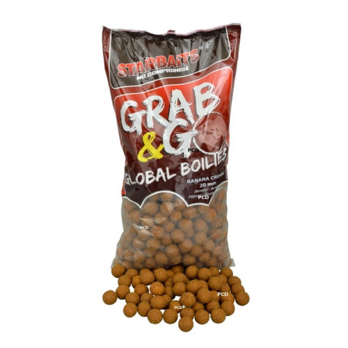 Bouillettes Starbaits Grab & Go Global 2KG500 Banana Cream
