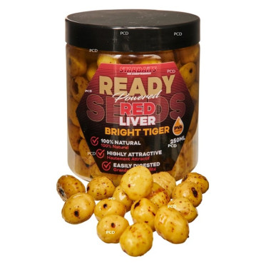 Graines Préparées Starbaits Tigernuts Ready Seeds Bright Tiger Red Liver 250ML