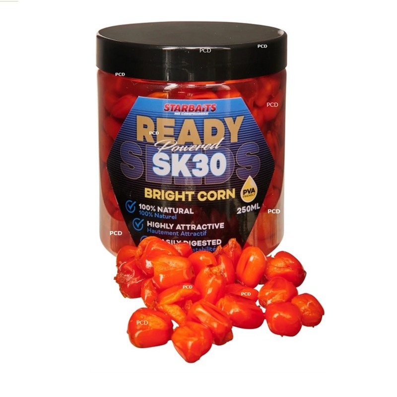 Graines Préparées Starbaits Maïs Rready Seeds Bright Corn SK30 250ML