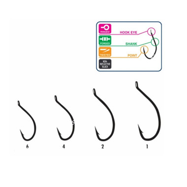 Hameçons Hayabusa Carpe W-1...