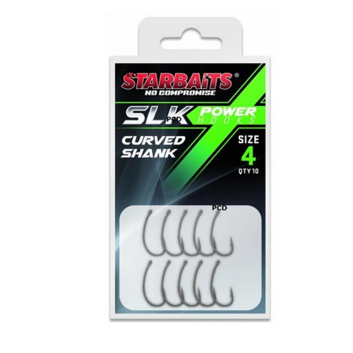 Hameçons Starbaits Power Hook PTFE Coated Curved Shank Par 10