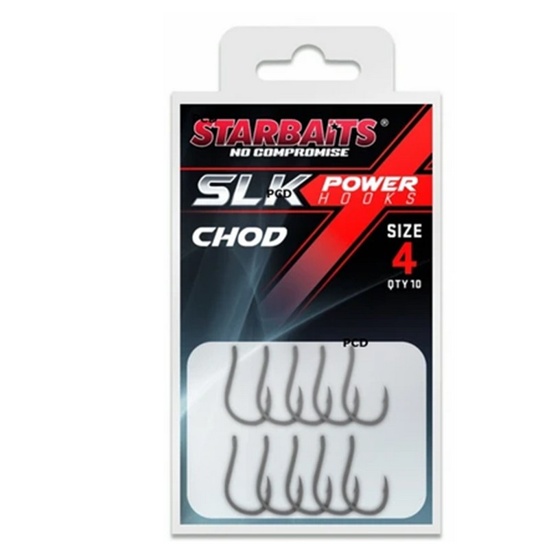 Hameçons Starbaits Power Hook PTFE Coated Chod Par 10