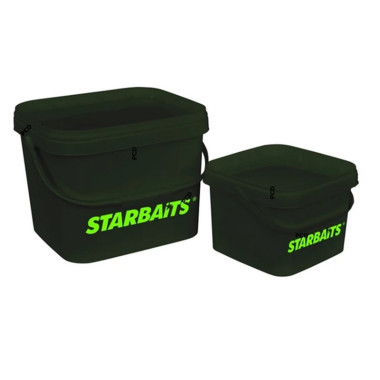 Seau + Couvercle Starbaits STB Square Bucket 21L