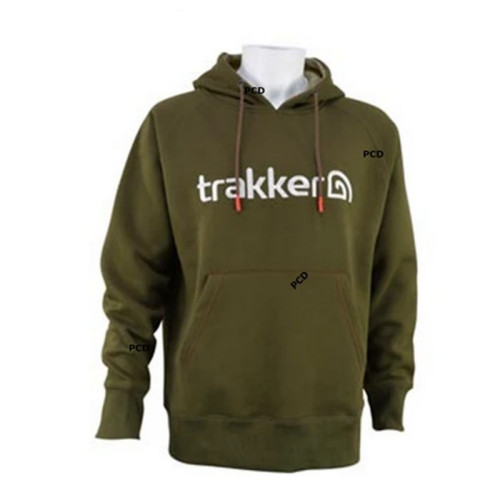 Sweat à Capuche Homme Kaki Trakker Logo Hoody