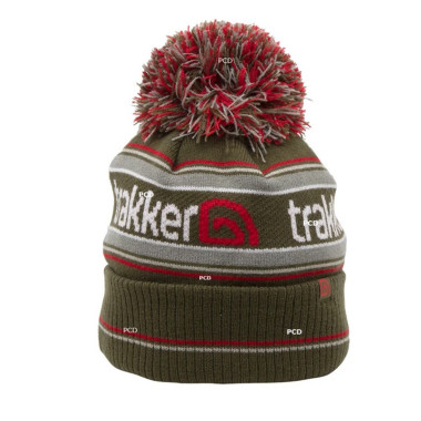 Bonnet Homme Kaki Rouge Et Blanc Trakker Team Bobble