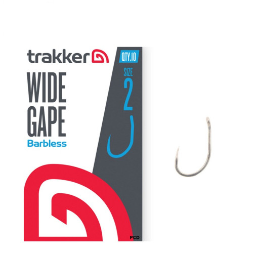 Hameçons Trakker Wide Gape Hooks Barbless Par 10