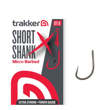 Hameçons Trakker Short Shank XS Hook Micro-Barbed Par 10