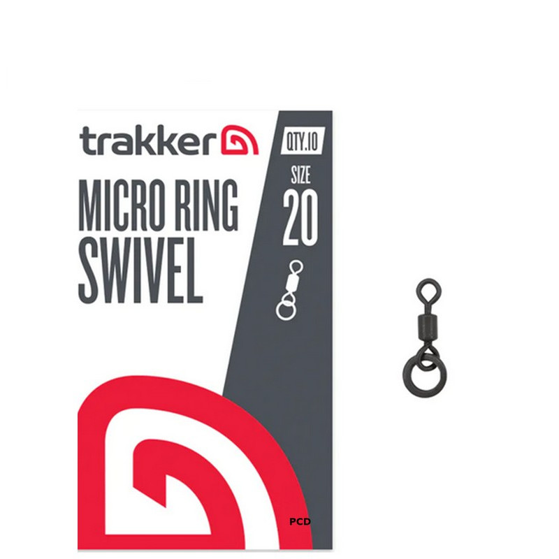 Emerillons Trakker Micro Ring Swivel Size 20 Par 10